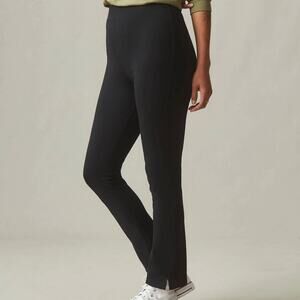 American Giant Ponte Knit Kick Flare Pant Women's 6 Tall Black Pull on